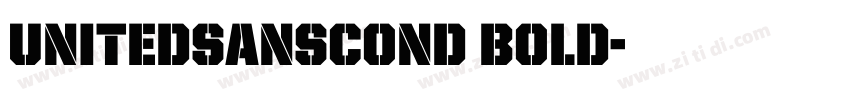 UnitedSansCond Bold字体转换